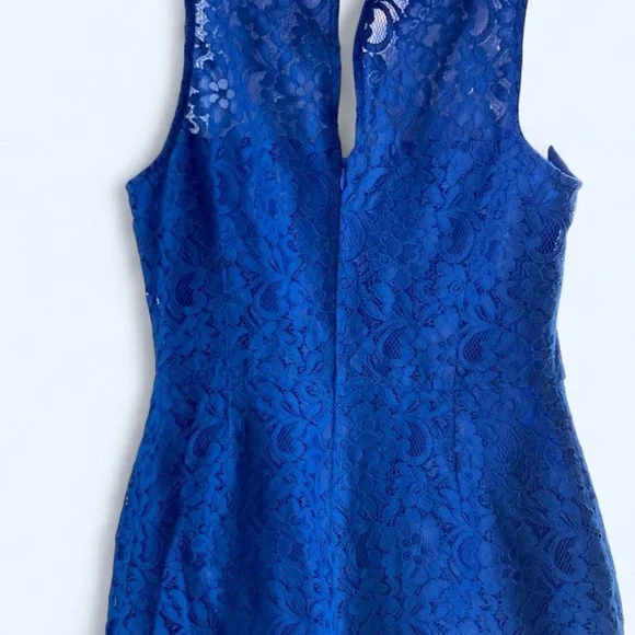 J.Crew blue lace dress Size 2 #party #eveningwear - Picture 5 of 9